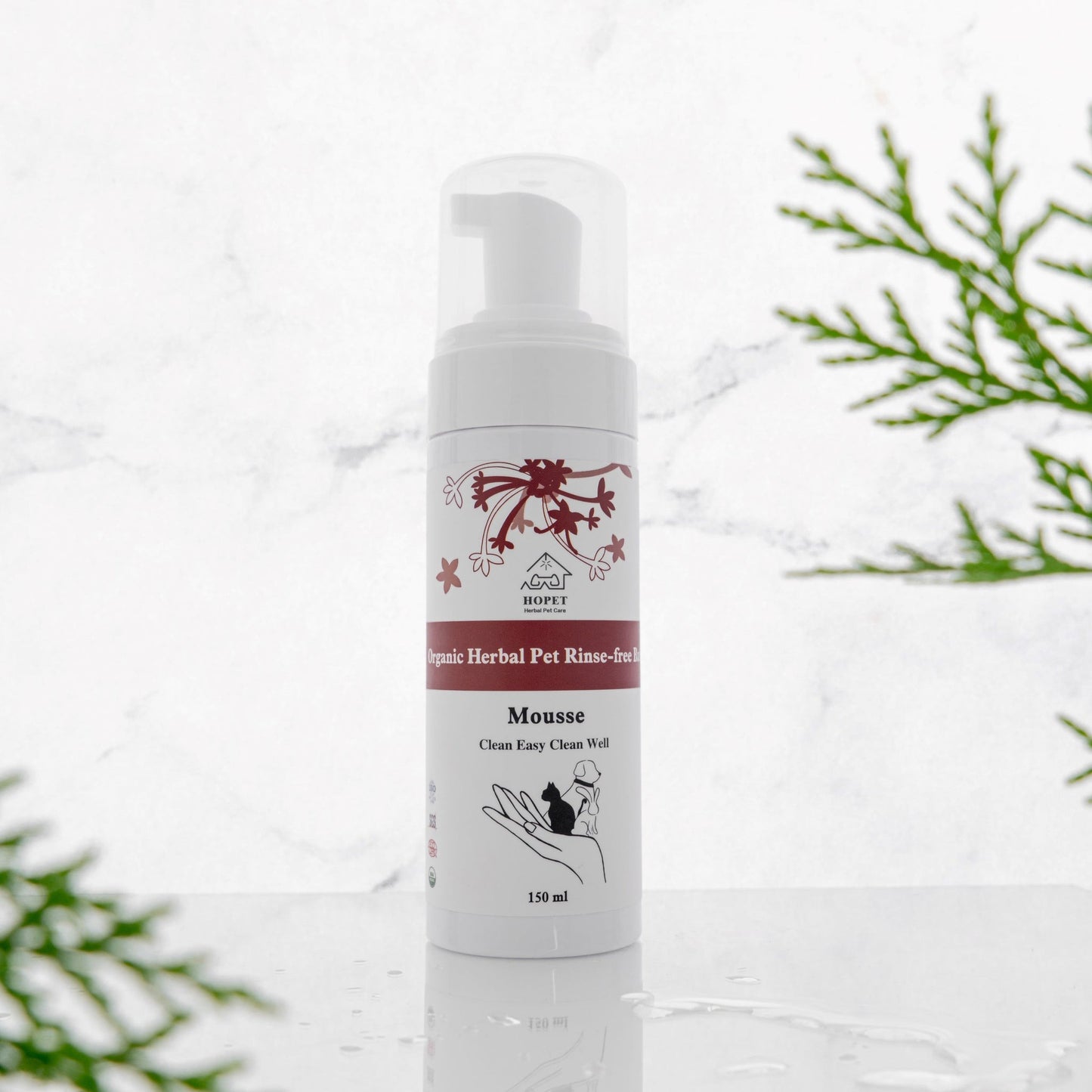 HOPET 有機植萃寵物乾洗泡沫
