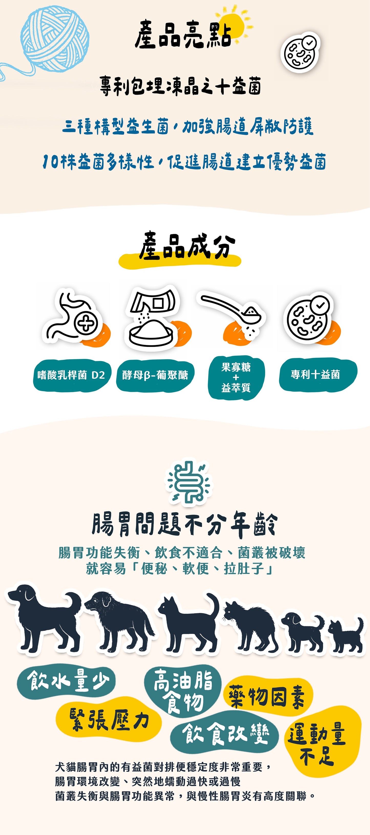 【帕奇特小屋】不卡卡小日子｜腸胃益生菌（犬貓適用）