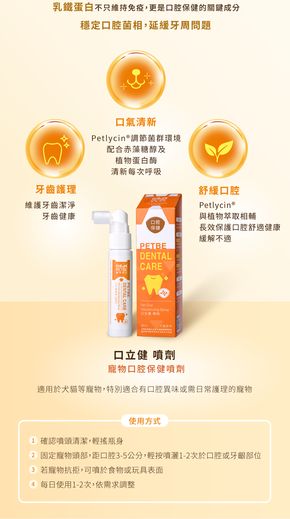 【BIO PETBE】倍而貝比 口立健噴劑