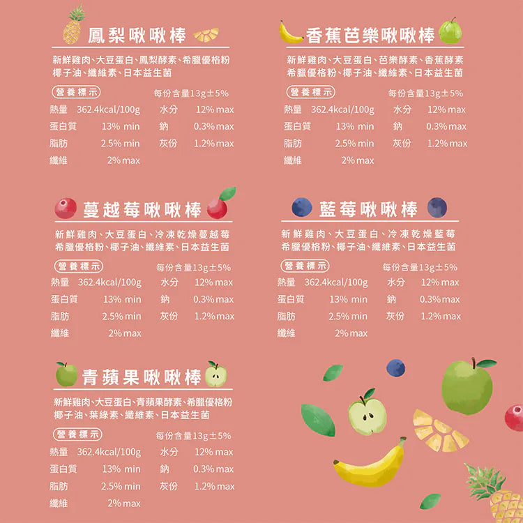 【Abao】水果優格 青蘋果啾啾棒