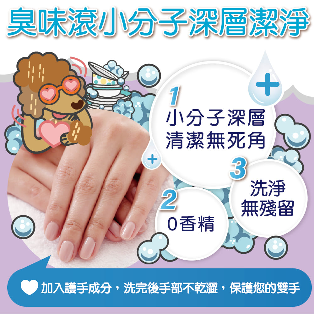 【臭味滾ODOUT】狗 洗碗精 500ml 3瓶優惠組 分解口水生物膜・輕鬆沖淨