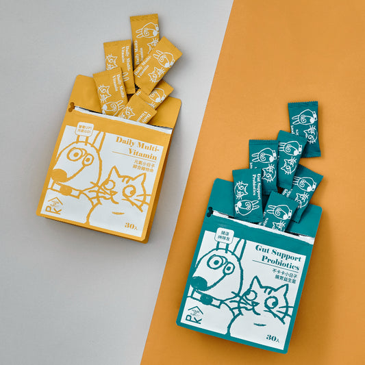 【帕奇特小屋】綜合維他命+腸胃益生菌組合（犬貓適用）