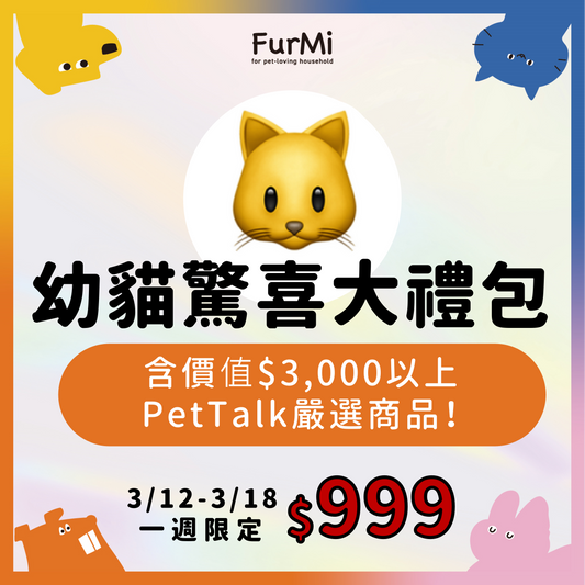幼貓驚喜大禮包 (含食衣住等全方位商品)